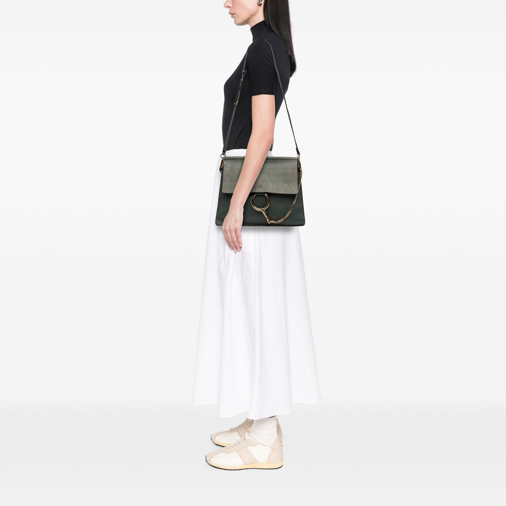 Sac Chloé Medium Cuir de veau and Daim Faye Bandoulière – photo 6