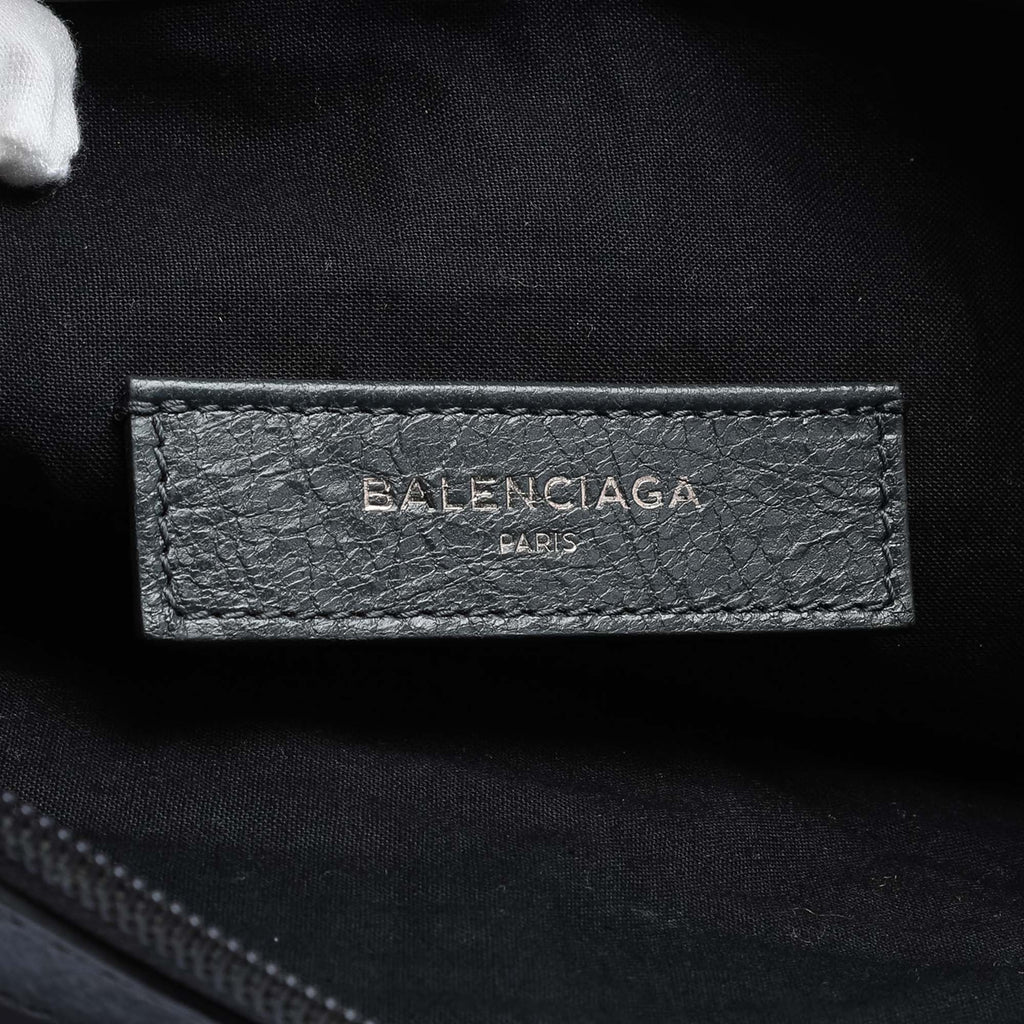 Sac Balenciaga Cuir d’agneau Motocross Classic Clip Pochette M – photo 5