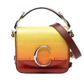 Sac Chloé Mini Ombre Croc Embossed Cuir C Sac à main - Jaune