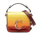 Sac Chloé Mini Ombre Croc Embossed Cuir C Sac à main - Jaune
