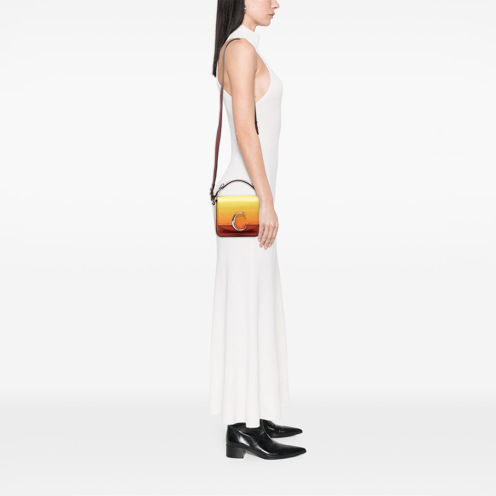 Sac Chloé Mini Ombre Croc Embossed Cuir C Sac à main – photo 6
