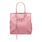 Sac Balenciaga Cuir Papier A5 Cabas - Rose