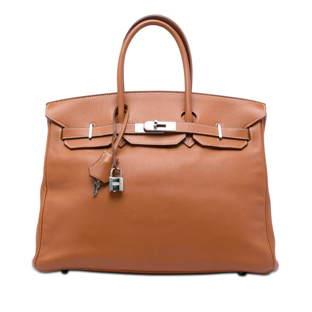 Hermès Tadelakt Birkin Retourne 35 - Marron