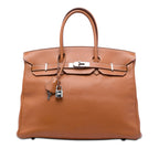 Hermès Tadelakt Birkin Retourne 35 - Marron