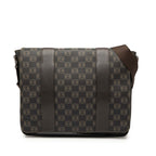 Sac Loewe Anagram Coated Toile Flap Bandoulière - Marron