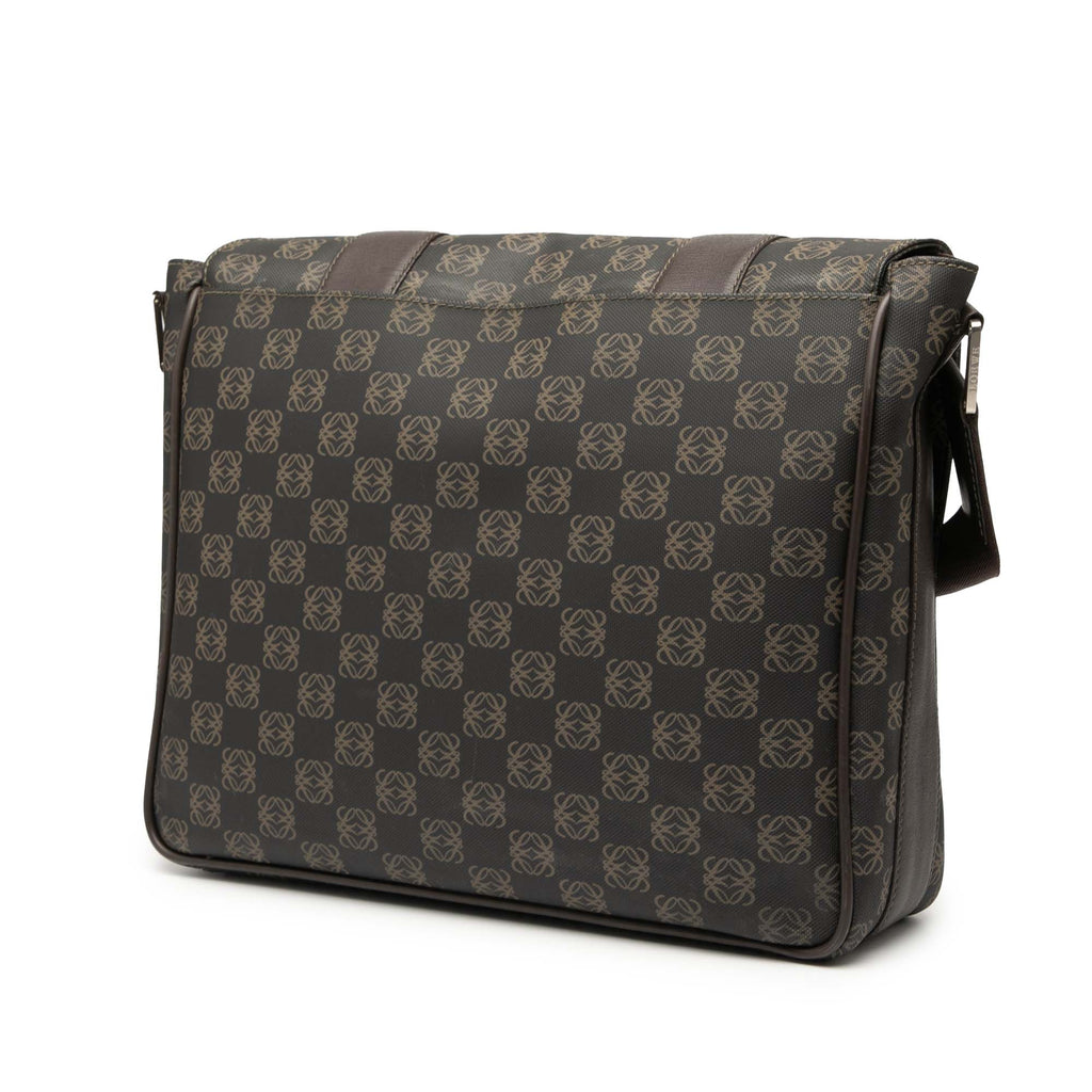 Sac Loewe Anagram Coated Toile Flap Bandoulière – photo 2