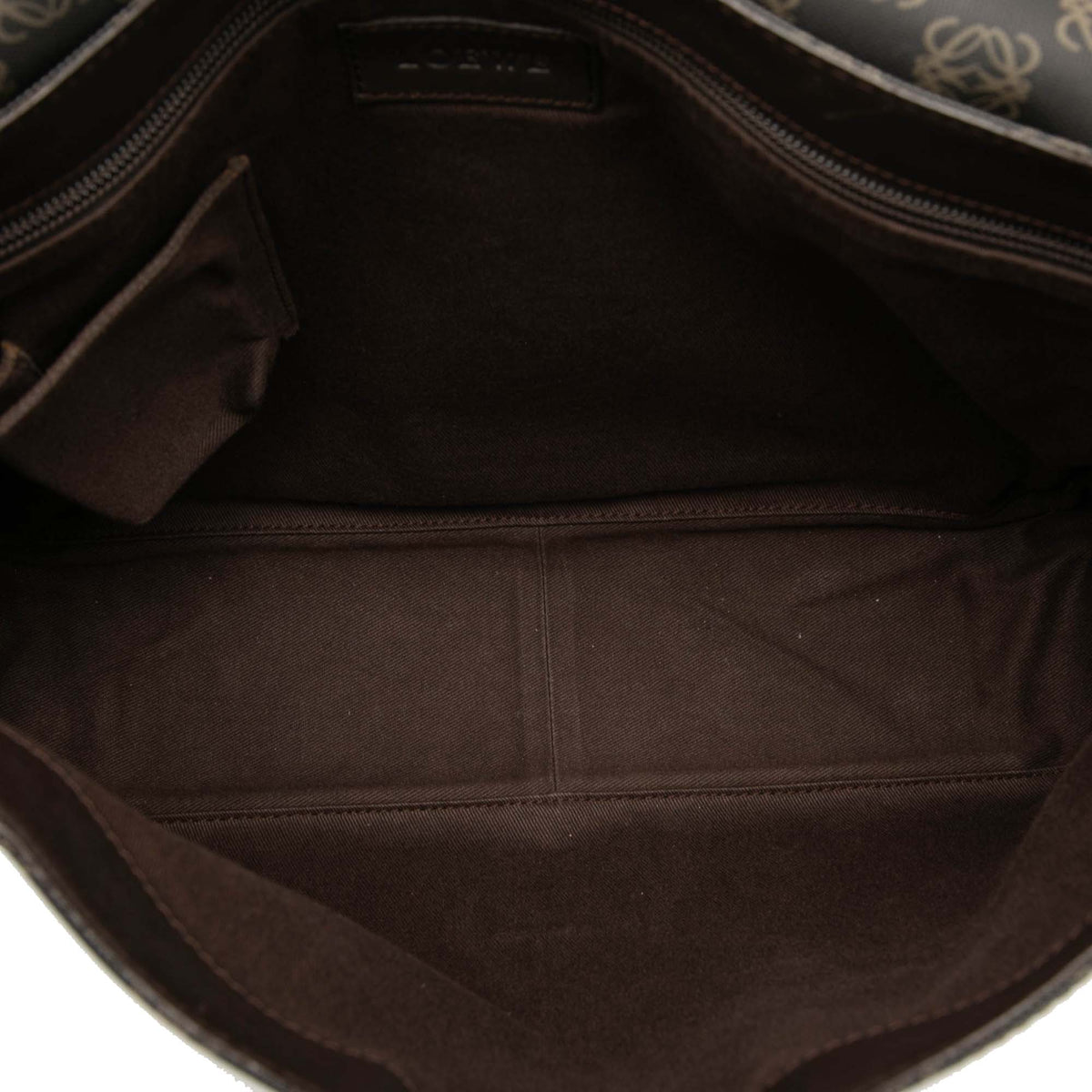 Sac Loewe Anagram Coated Toile Flap Bandoulière – photo 4