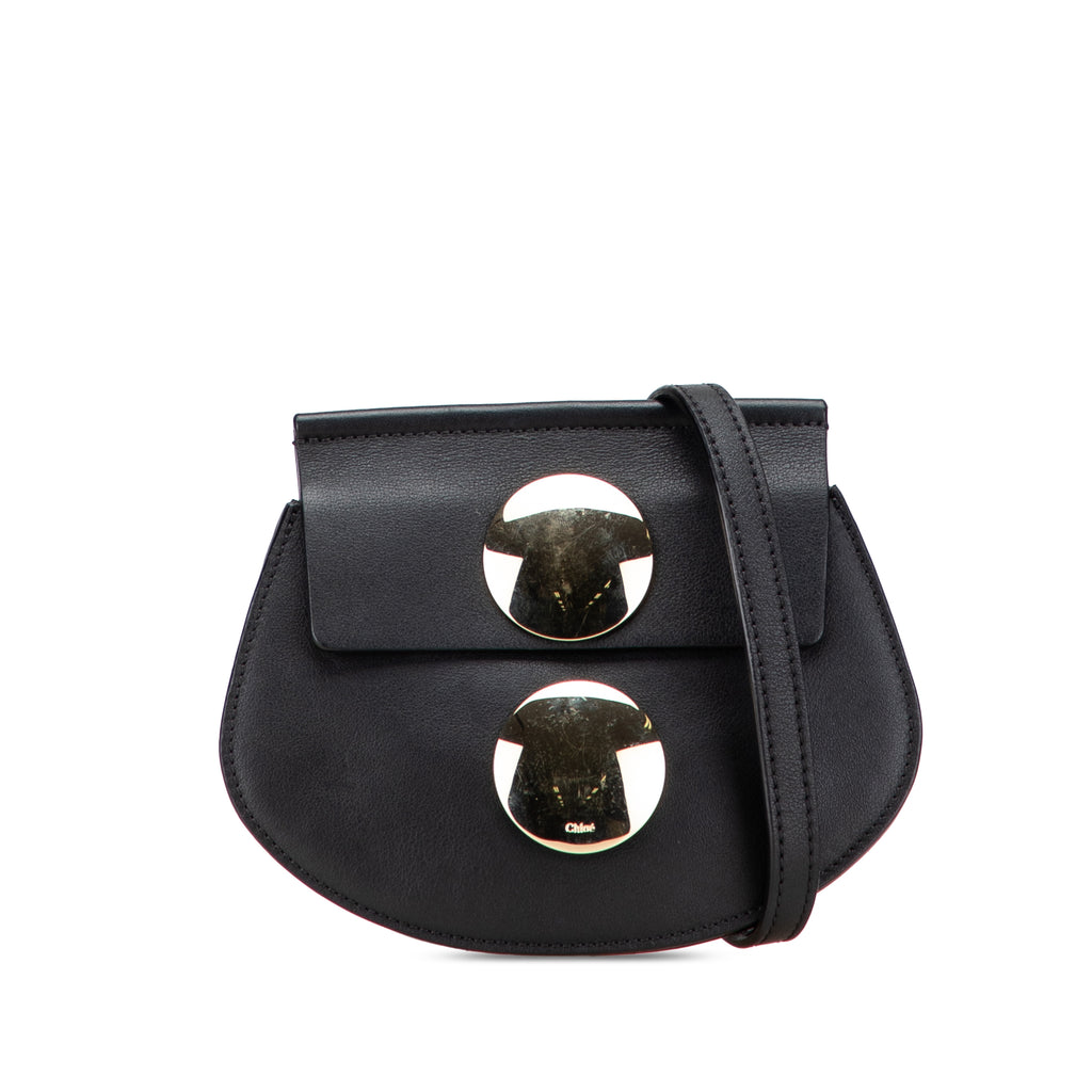 Sac Chloé Mini Cuir Faye Bandoulière - Noir