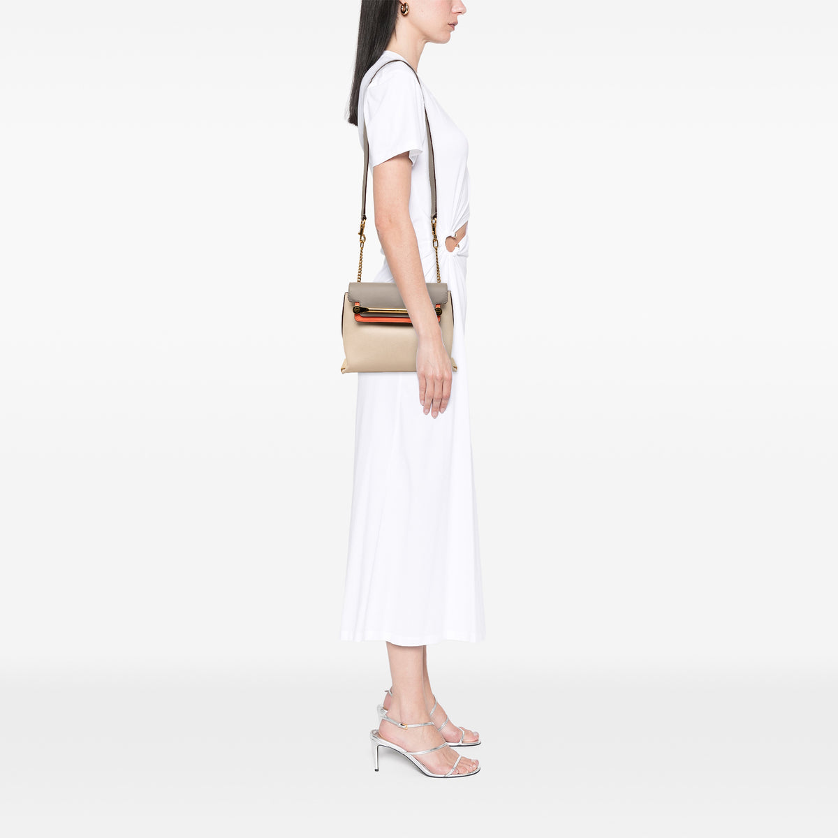 Sac Chloé Small Tricolor Cuir Clare Bandoulière – photo 7