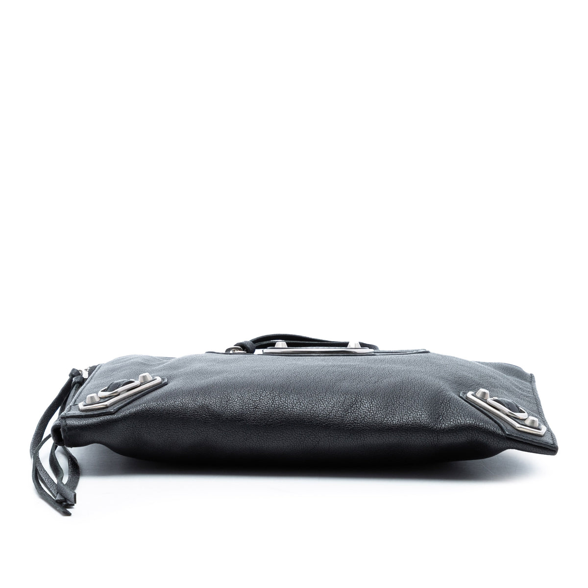 Sac Balenciaga Cuir de chèvre Motocross Classic Metallic Edge Pochette – photo 3