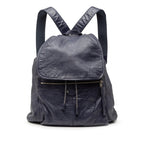Sac Balenciaga Cuir d’agneau Motocross Classic Traveler Sac à dos - Bleu