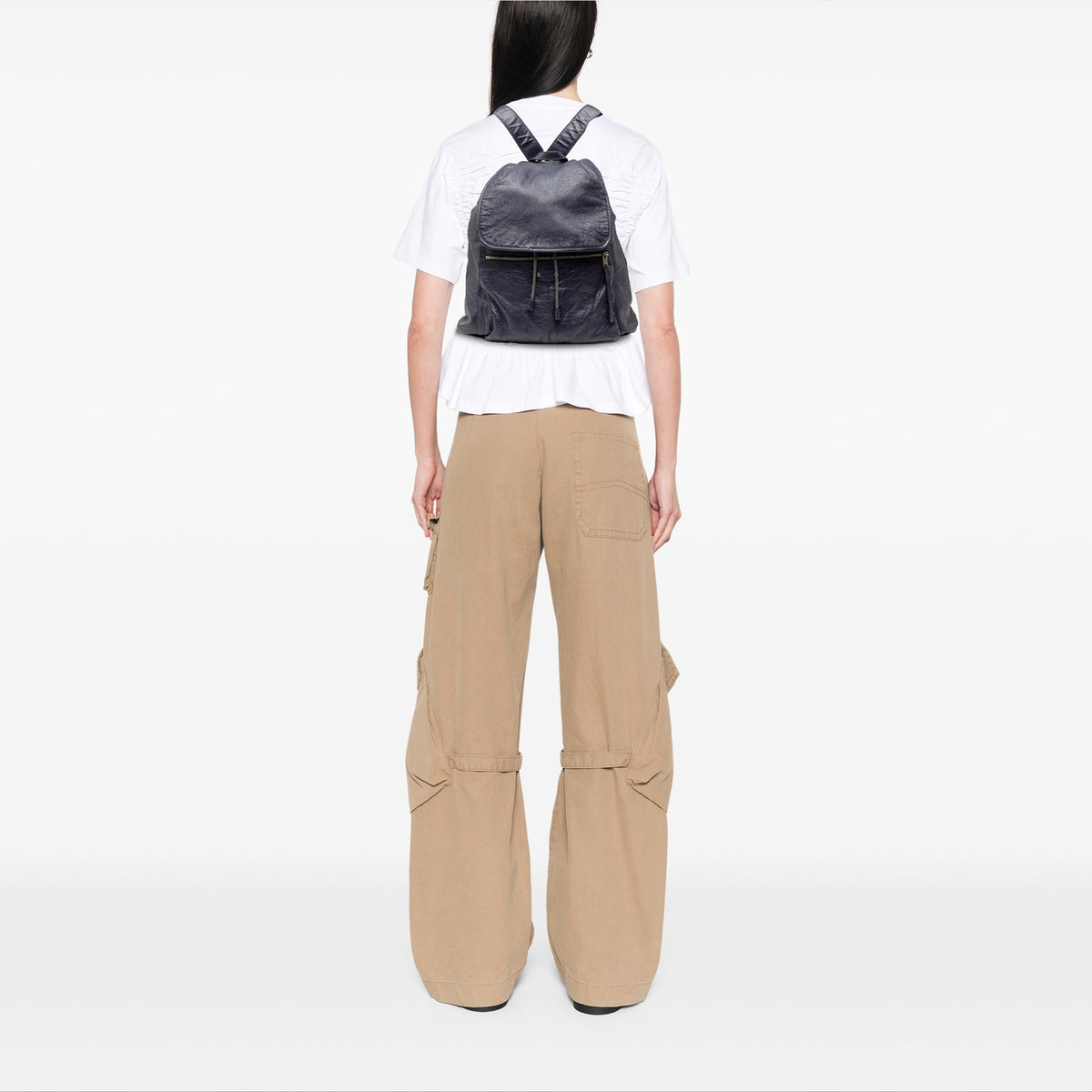 Sac Balenciaga Cuir d’agneau Motocross Classic Traveler Sac à dos – photo 7