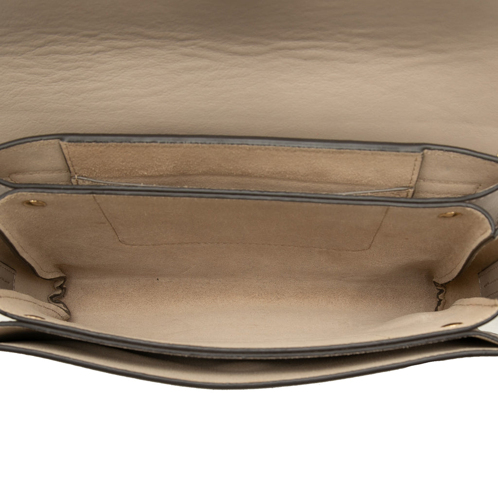 Sac Chloé Small Daim and Cuir de veau Faye Bandoulière – photo 4