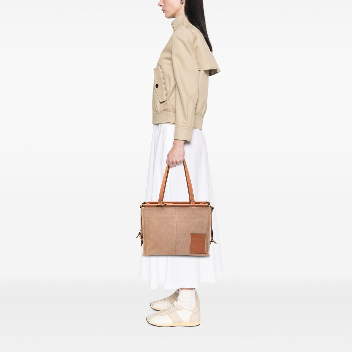 Sac Loewe Small Toile Cushion Cabas – photo 9