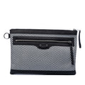 Sac Balenciaga Cuir d’agneau and Mesh Motocross Classic Clip Pochette M - Noir
