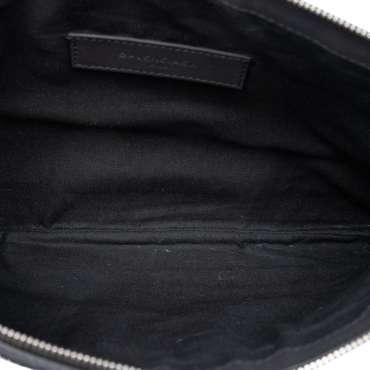 Sac Balenciaga Cuir d’agneau and Mesh Motocross Classic Clip Pochette M – photo 4
