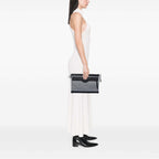 Sac Balenciaga Cuir d’agneau and Mesh Motocross Classic Clip Pochette M – photo 7