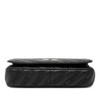 Sac Balenciaga Embossed Cuir Allover Logo BB Portefeuille chaîne – photo 3
