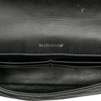 Sac Balenciaga Embossed Cuir Allover Logo BB Portefeuille chaîne – photo 4