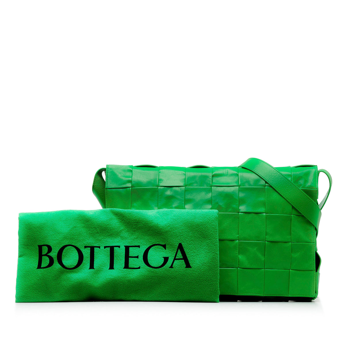 Sac Bottega Veneta Maxi Paper Cuir de veau Intrecciato Cassette Bandoulière – photo 13