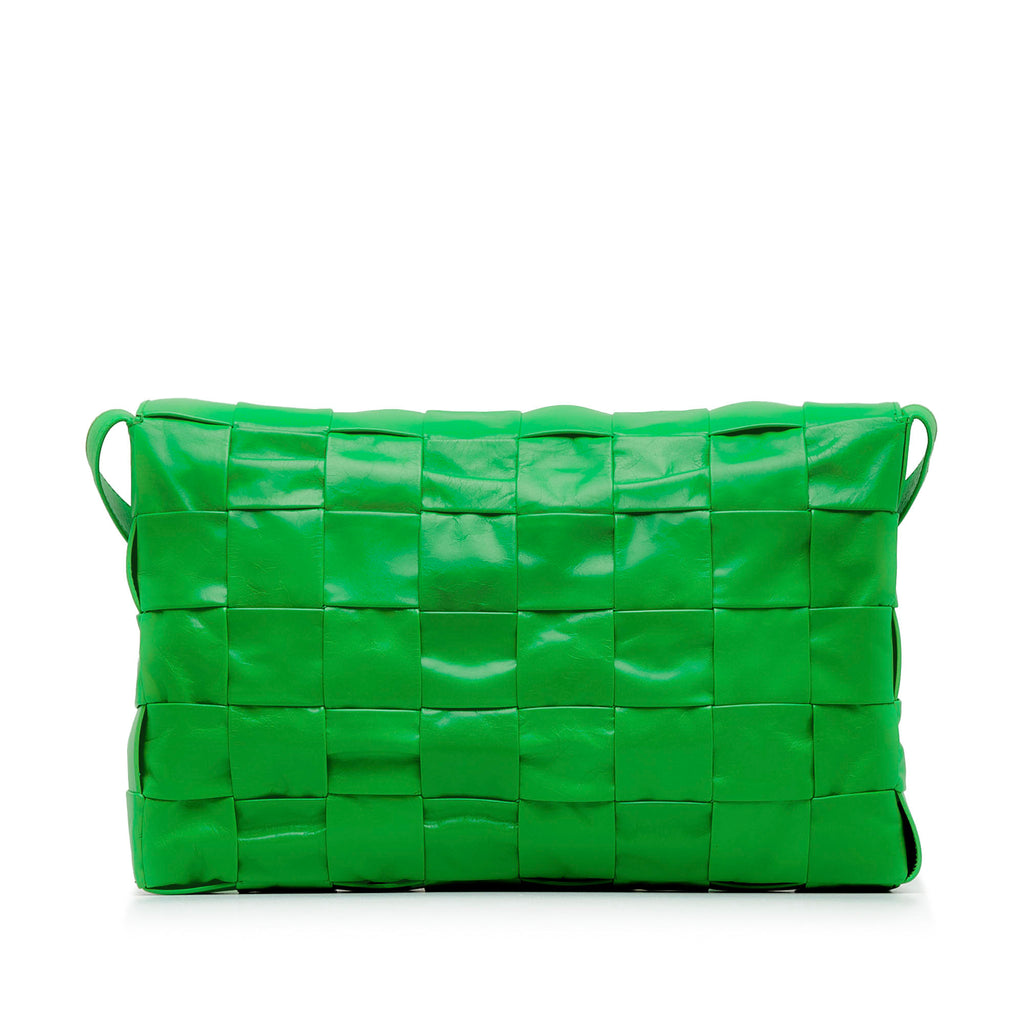 Sac Bottega Veneta Maxi Paper Cuir de veau Intrecciato Cassette Bandoulière – photo 3