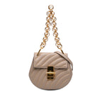 Sac Chloé Mini Studded Cuir Drew Bijou Sac à main - Marron
