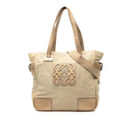 Sac Loewe Toile Anagram Sac à main - Marron