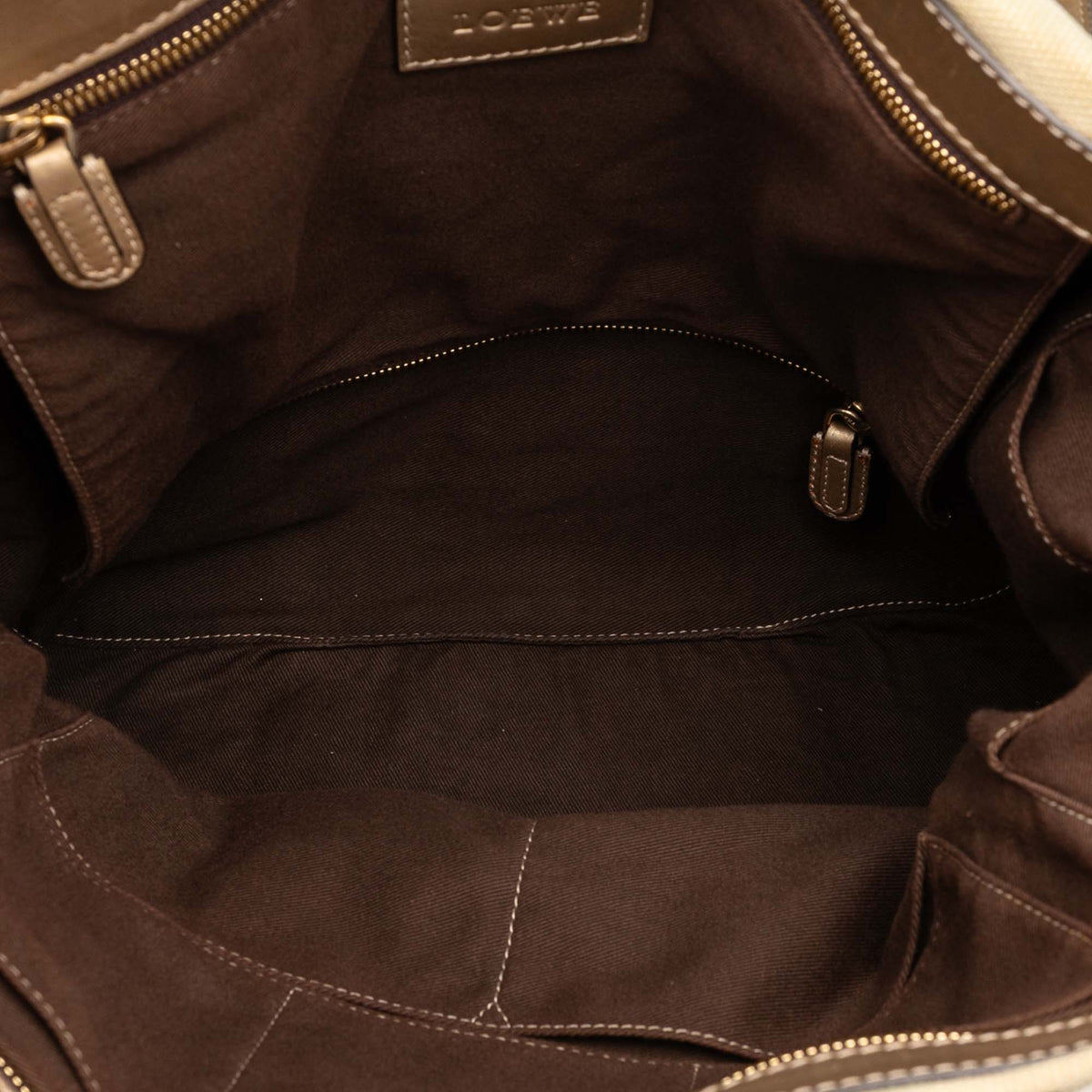 Sac Loewe Toile Anagram Sac à main – photo 4
