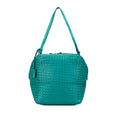 Sac Bottega Veneta Nappa Intrecciato Cube Sac porté épaule - Bleu