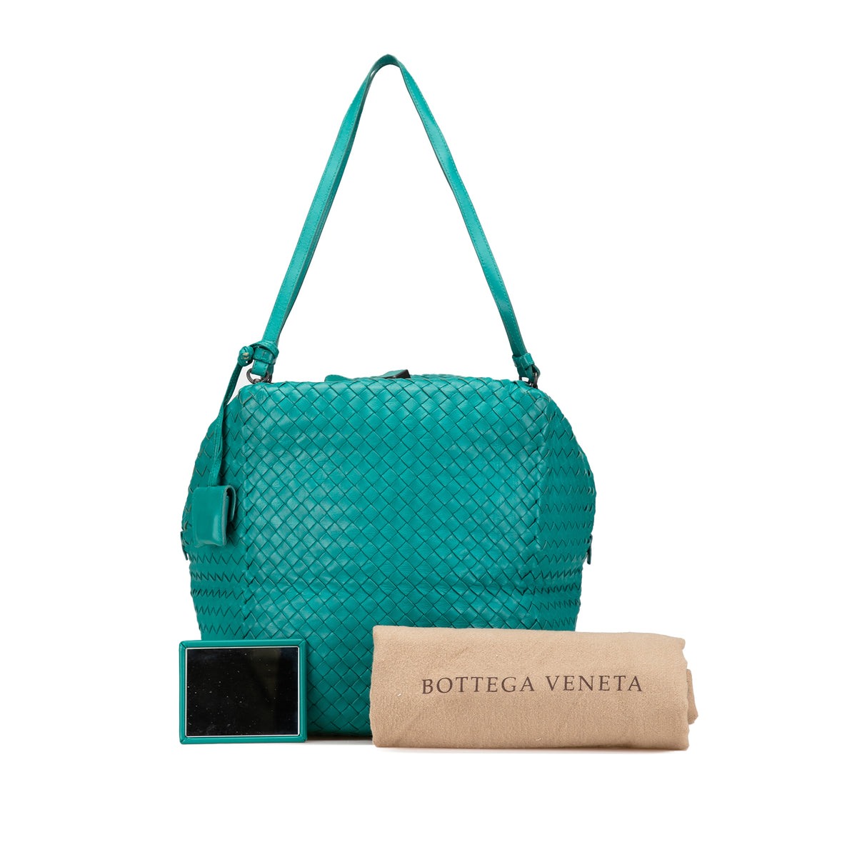 Sac Bottega Veneta Nappa Intrecciato Cube Sac porté épaule – photo 9