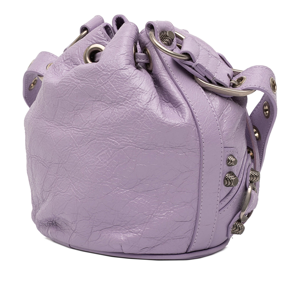 Sac Balenciaga Cuir d’agneau Le Cagole Sac seau XS – photo 2