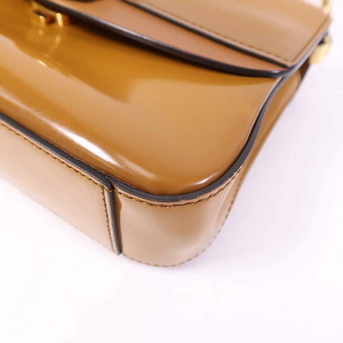 Sac Porté épaule GHW en cuir verni C