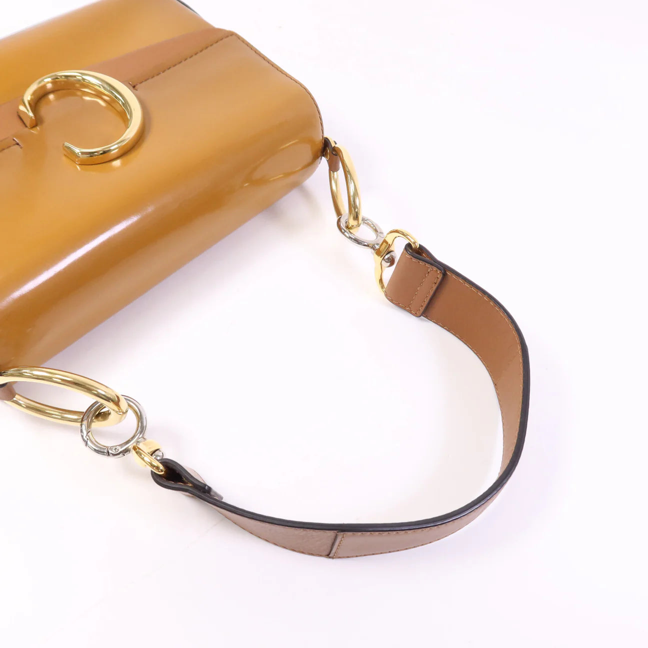 Sac Porté épaule GHW en cuir verni C