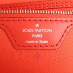 Sac Neverfull MM Vintage en toile monogramme rose rouge