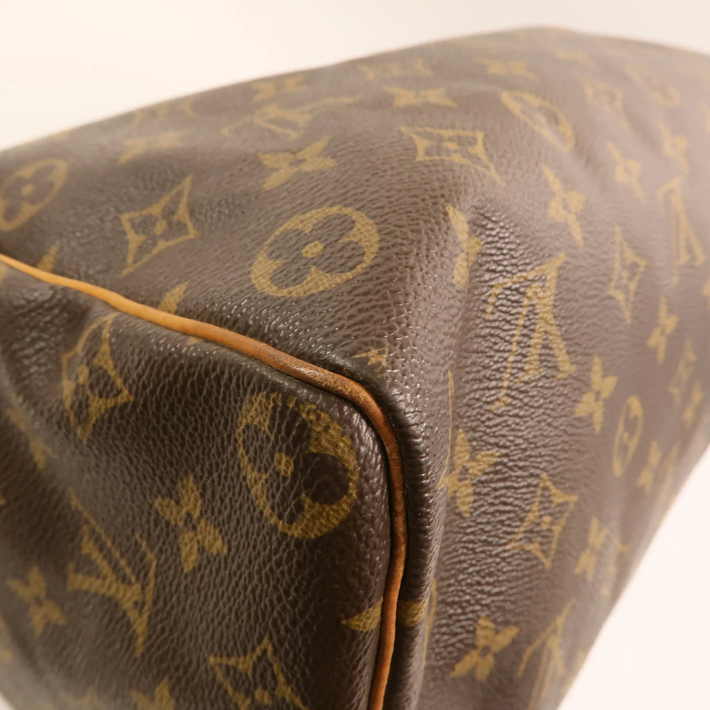 Sac Speedy 35 en toile monogram marron
