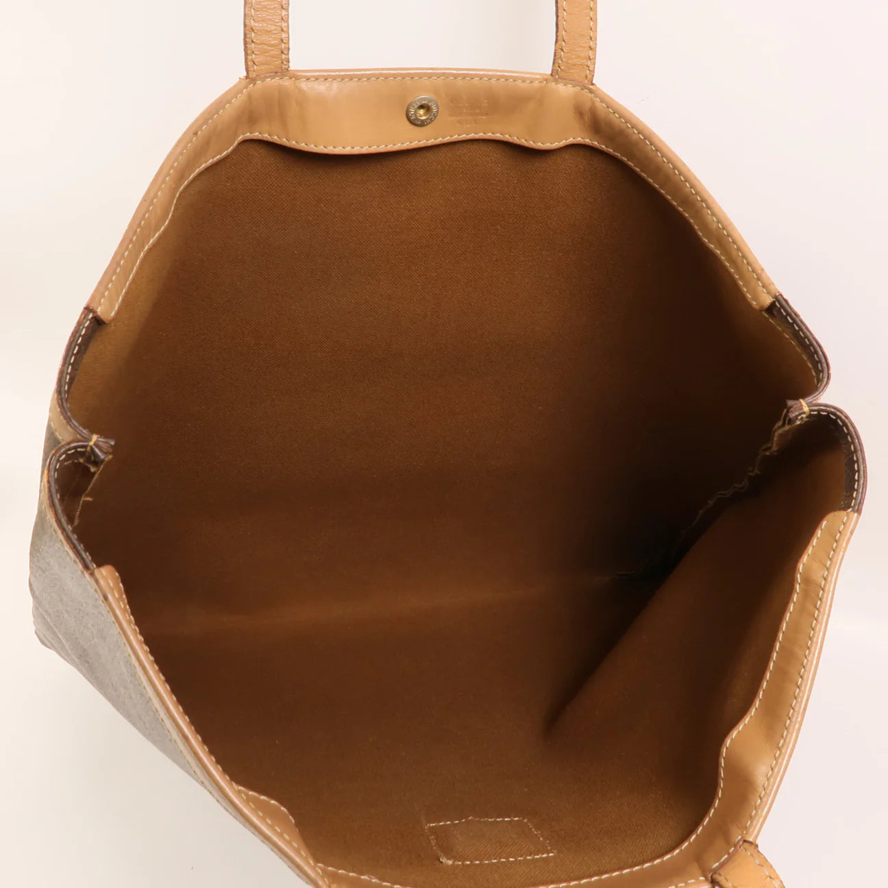 Tote Bag GHW aus Monogramm-Leinen braun