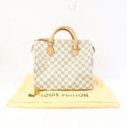 Sac Speedy 30 Vintage en toile damier azur