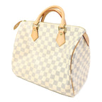 Sac Speedy 30 Vintage en toile damier azur
