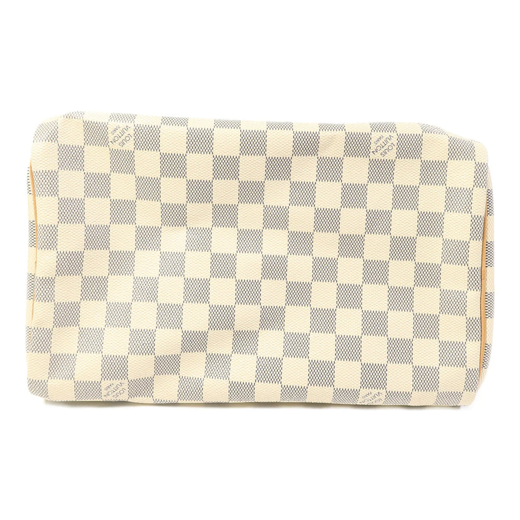 Sac Speedy 30 Vintage en toile damier azur