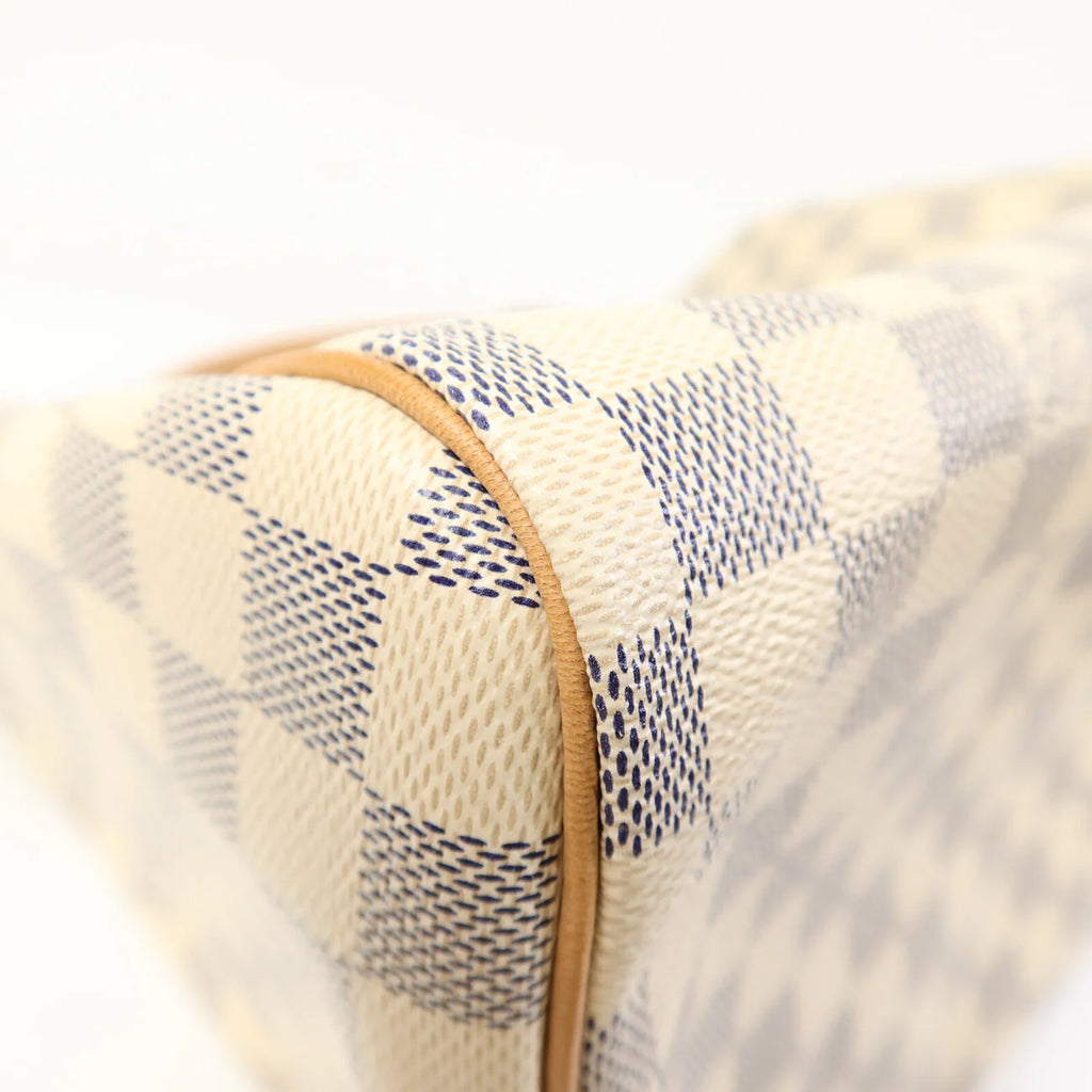 Sac Speedy 30 Vintage en toile damier azur