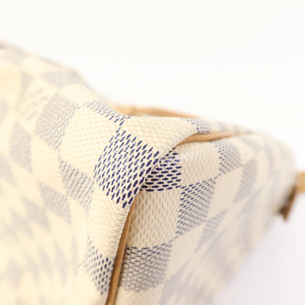 Sac Speedy 30 Vintage en toile damier azur