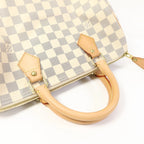 Sac Speedy 30 Vintage en toile damier azur