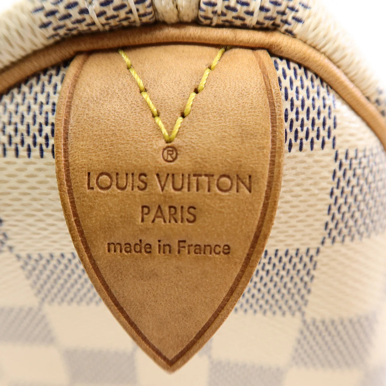 Sac Speedy 30 Vintage en toile damier azur