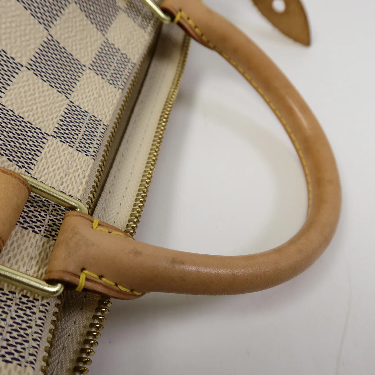 Sac Speedy 30 Vintage en toile damier azur