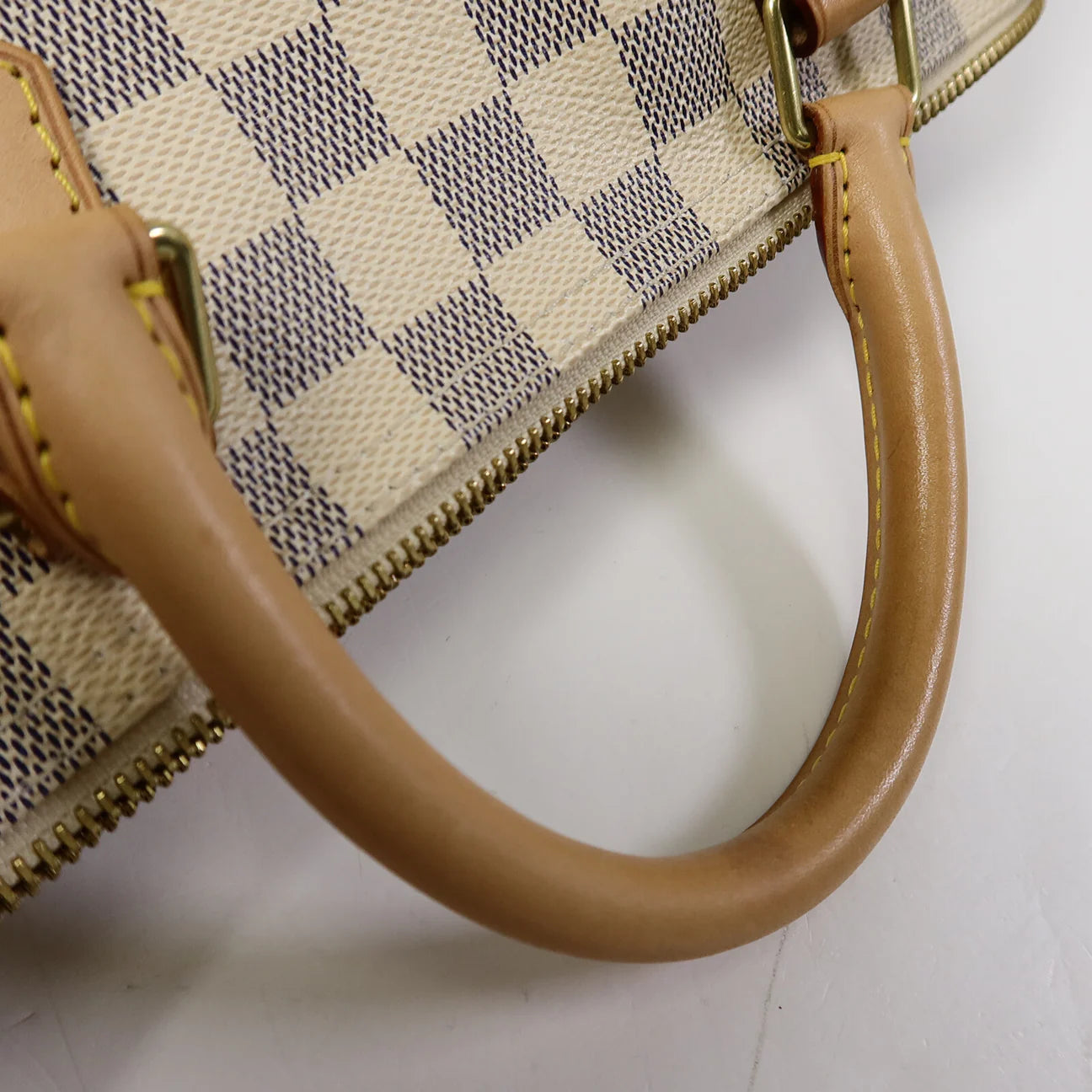 Sac Speedy 30 Vintage en toile damier azur