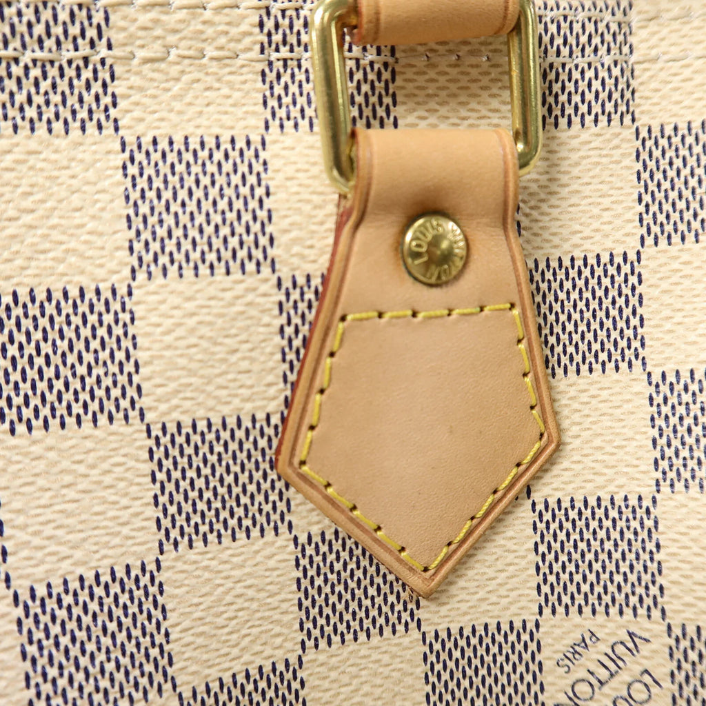 Sac Speedy 30 Vintage en toile damier azur