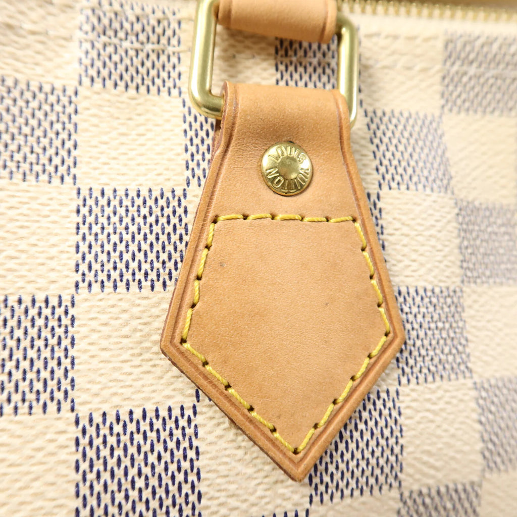 Sac Speedy 30 Vintage en toile damier azur