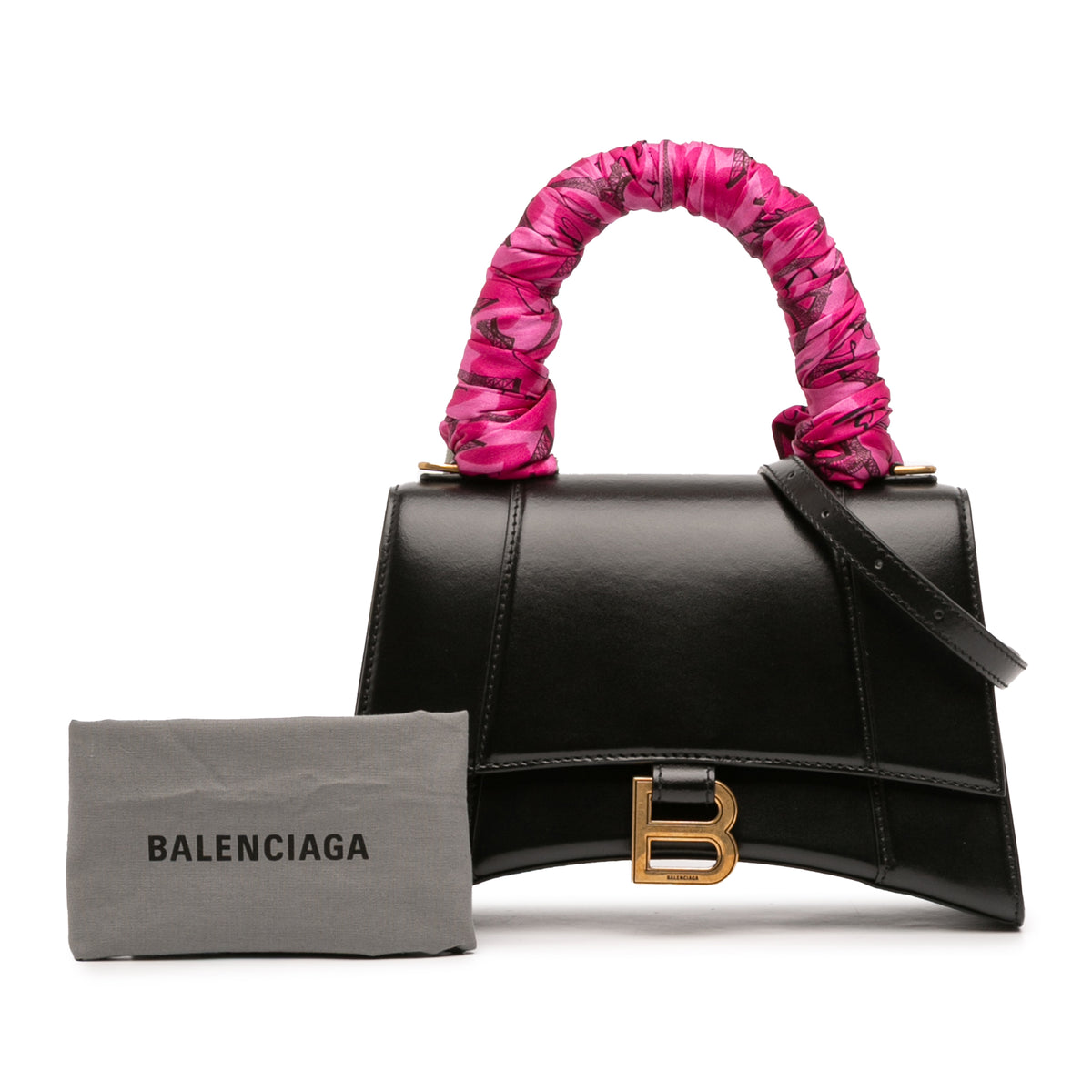 Sac Balenciaga Small Shiny Box Cuir de veau Hourglass Poignée supérieure Bag – photo 12