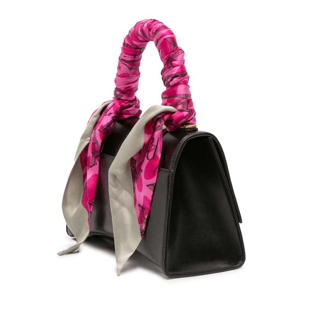 Sac Balenciaga Small Shiny Box Cuir de veau Hourglass Poignée supérieure Bag – photo 2