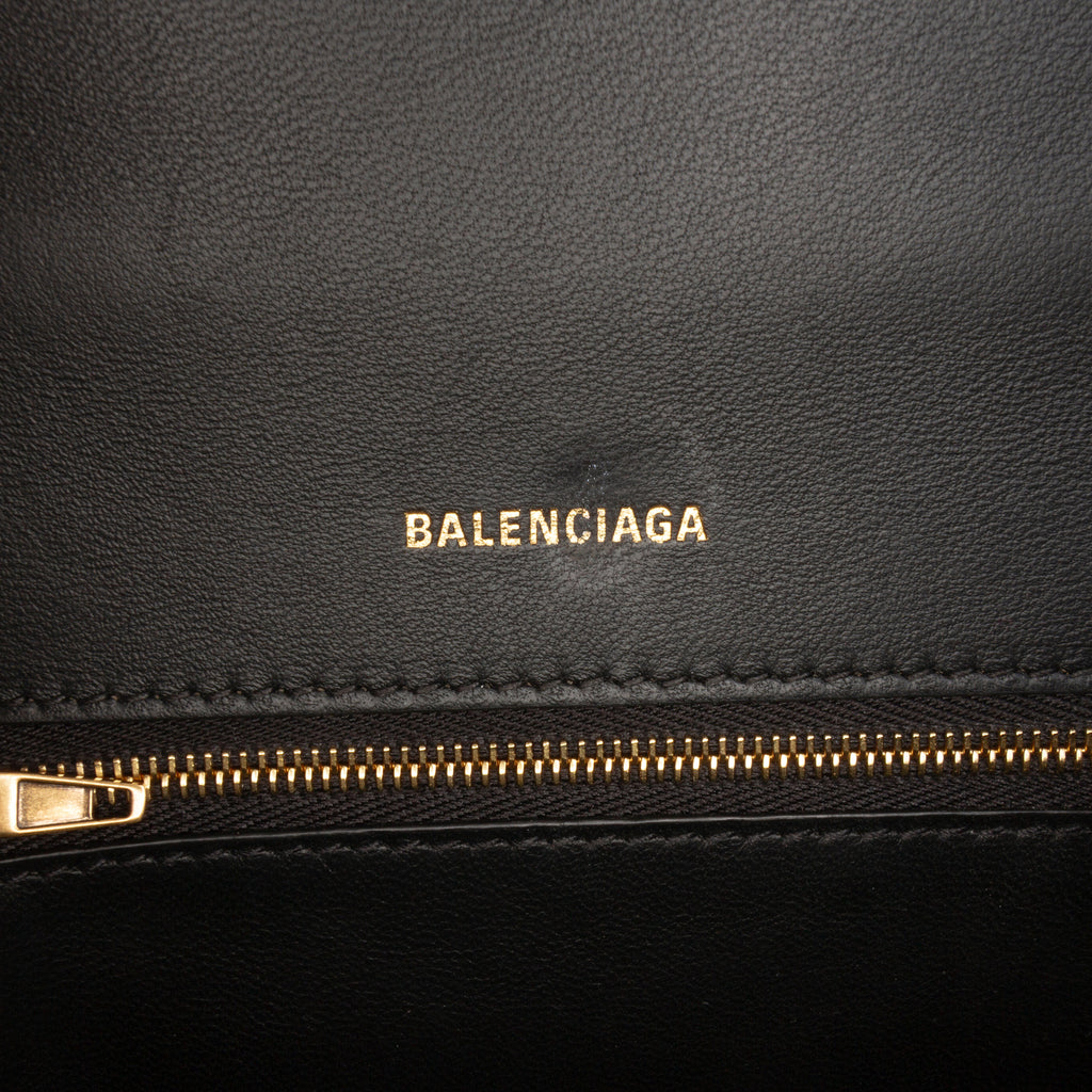 Sac Balenciaga Small Shiny Box Cuir de veau Hourglass Poignée supérieure Bag – photo 5